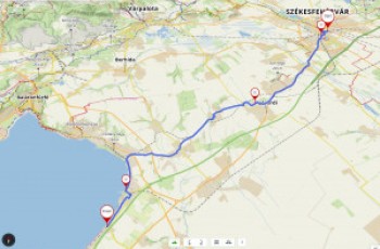 Térkép Székesfehérvár-Balatonvilágos